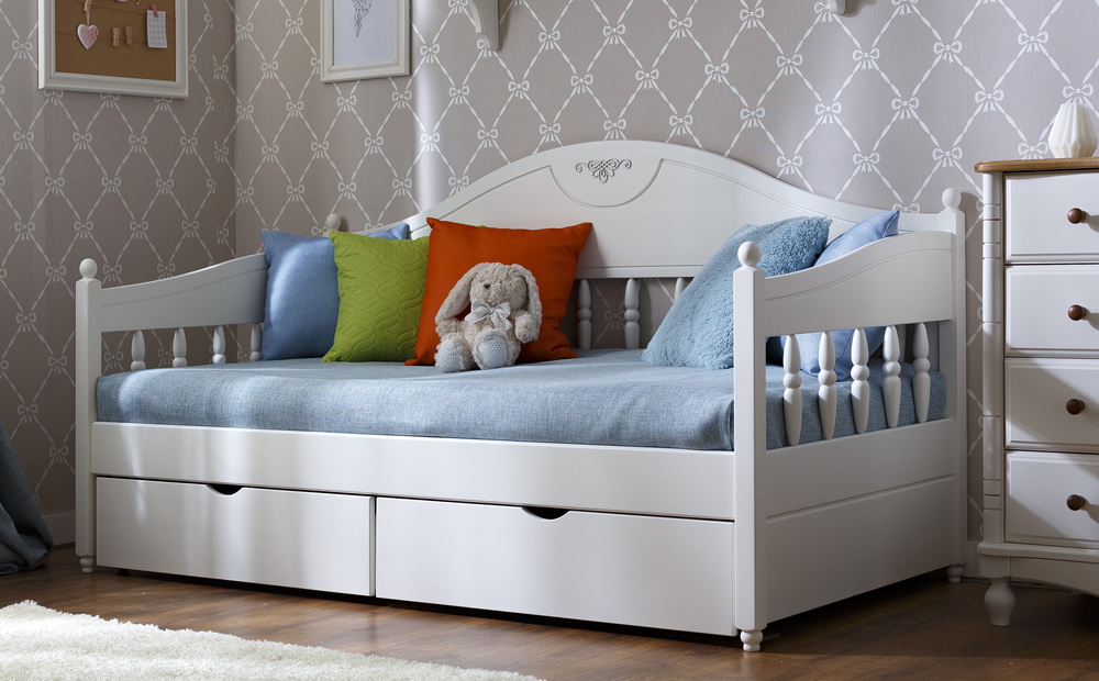 Тахта массив сосны Айно №2 800*1600 с ящиками