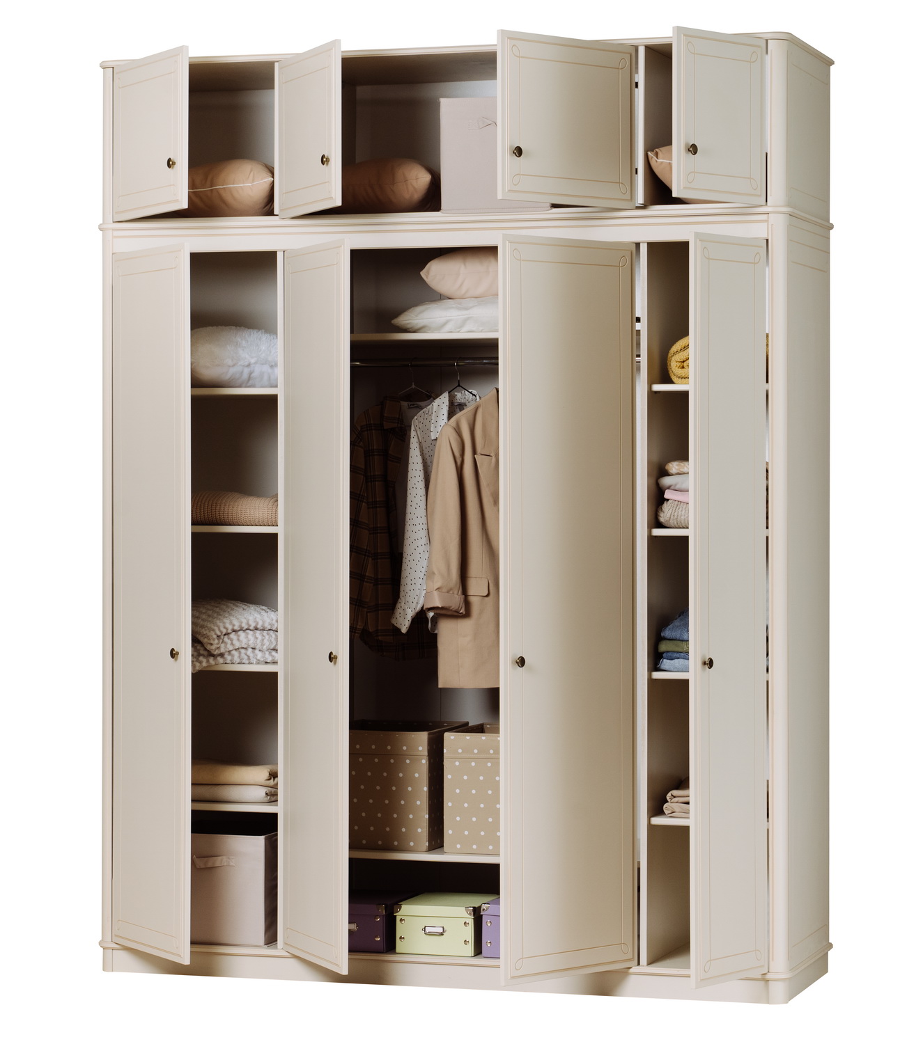 Шкаф мдф Бетти 4-ств №2 с антресолью