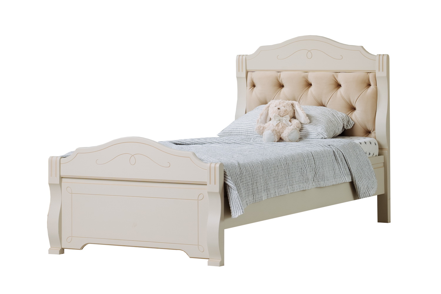 Кровать массив двуспальная Бетти №34 1600х2000