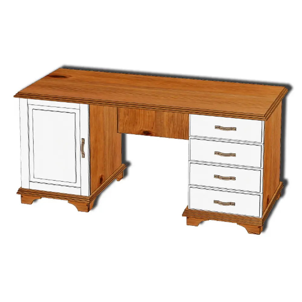 Стол Брусно кабинетный 2-тумбовый 6.3.02