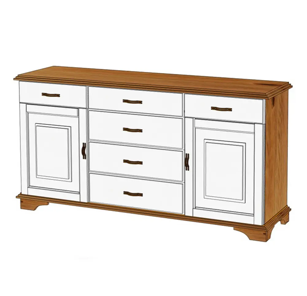 Тумба Брусно 2 двери 6 ящ. Б1.18.02