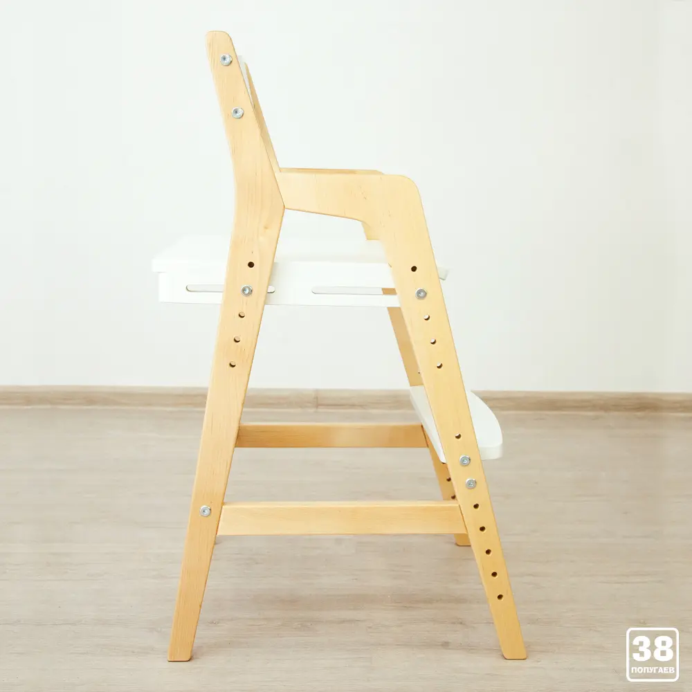 Стул массив березы Rabbit Wood Вуди лак-белый