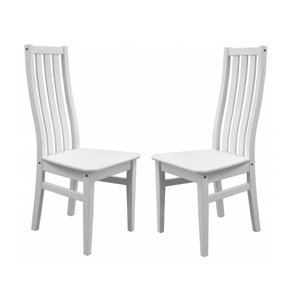 Стул белый массив Луиза (комплект из 2 штук)