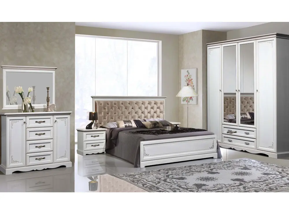 Кровать Ловелла 1400х2000 с мягким изголовьем ГМ 8804