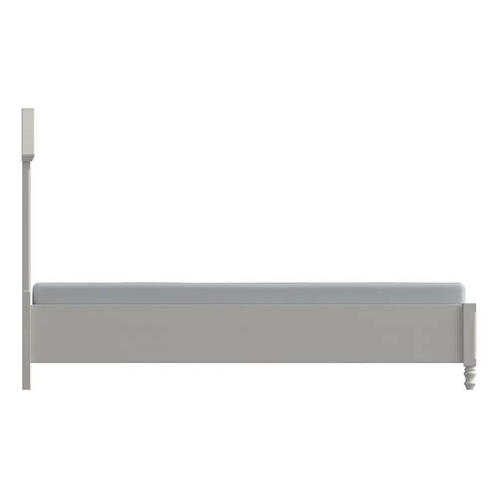 Кровать белая из массива Верден с низким изножьем 1800х2000