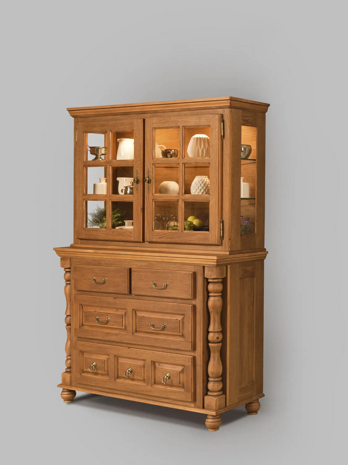 Сервант Валенсия 2-24 сосна