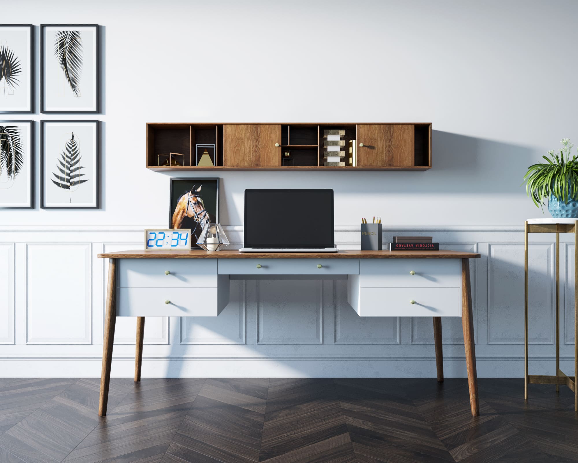 Рабочий стол с 5 ящиками "Andersen"