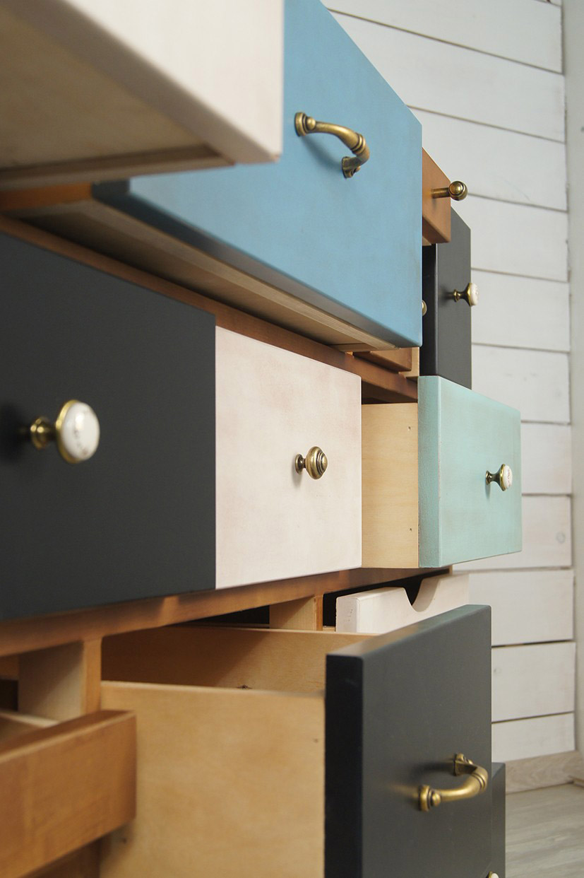 Комод «Aquarelle Birch» 14 ящиков