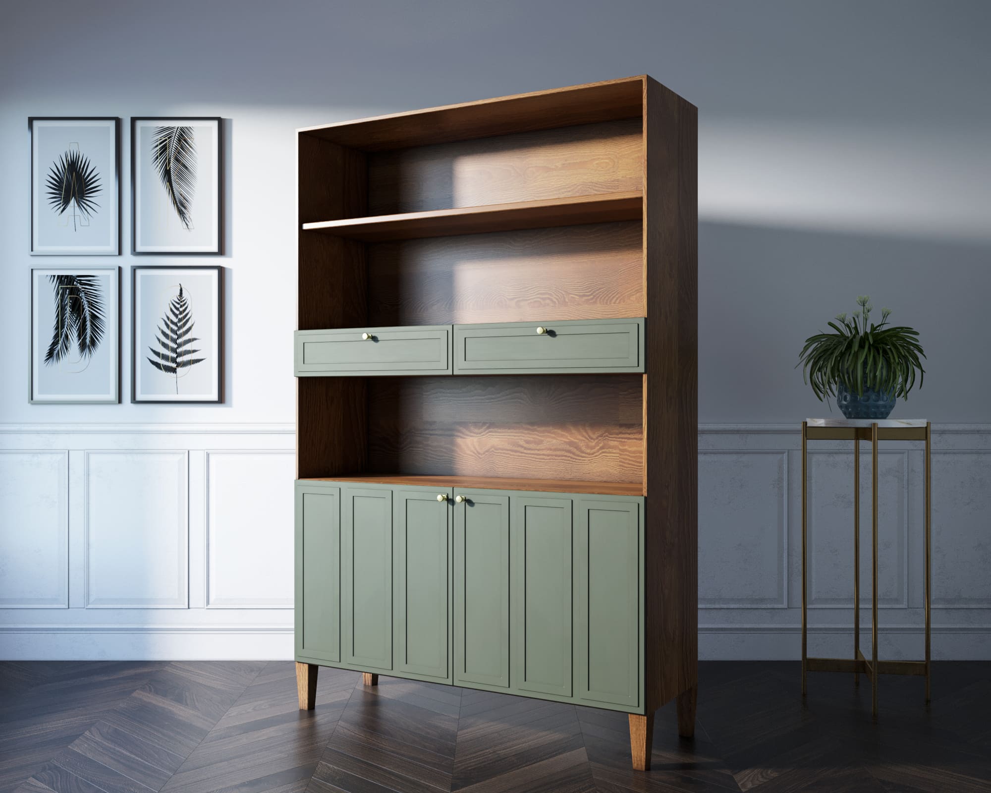 Стеллаж широкий двухстворчатый "Andersen"