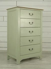 Комод массив дерева "Olivia" высокий на 5 ящиков арт GA3005