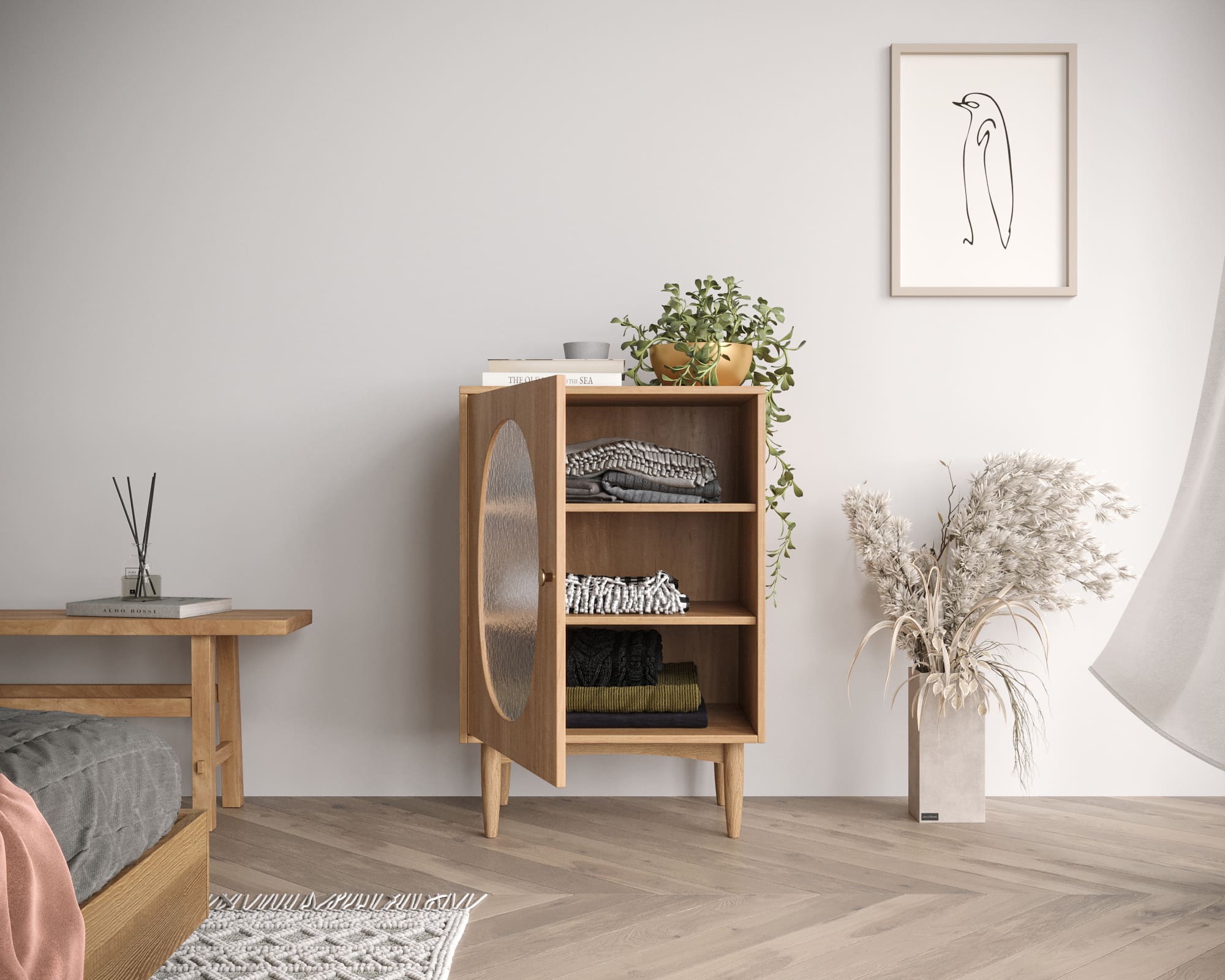 Тумба "Bubble" с одной дверкой арт BBL02