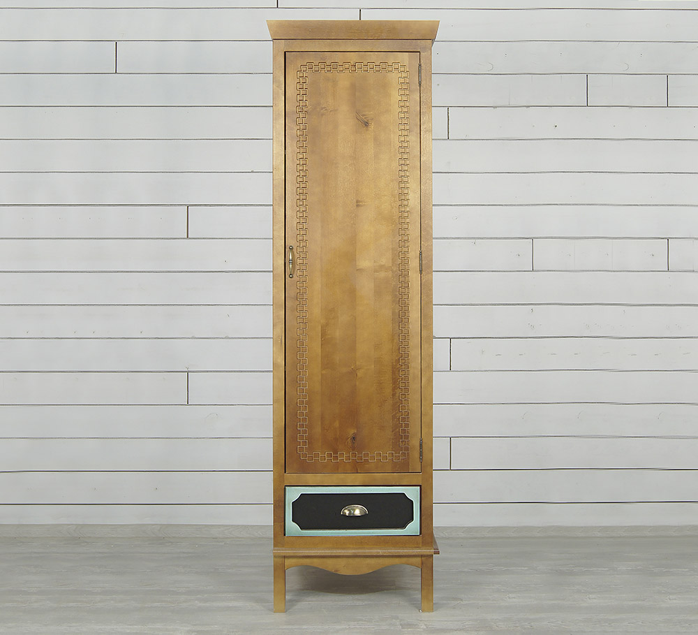 Шкаф одностворчатый светлый с ящиком "Gouache Birch"