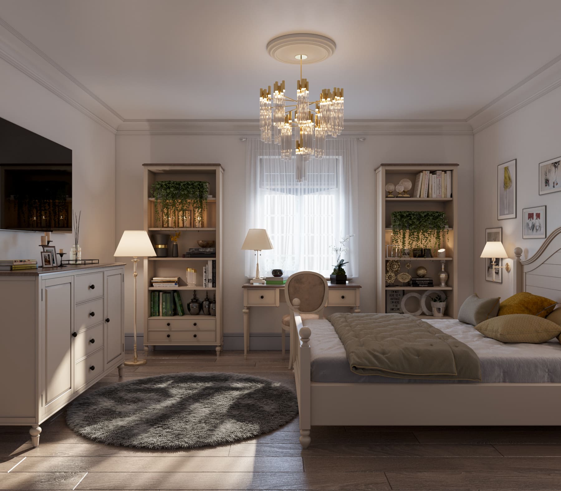 Стеллаж из дерева "Odri" с ящиками