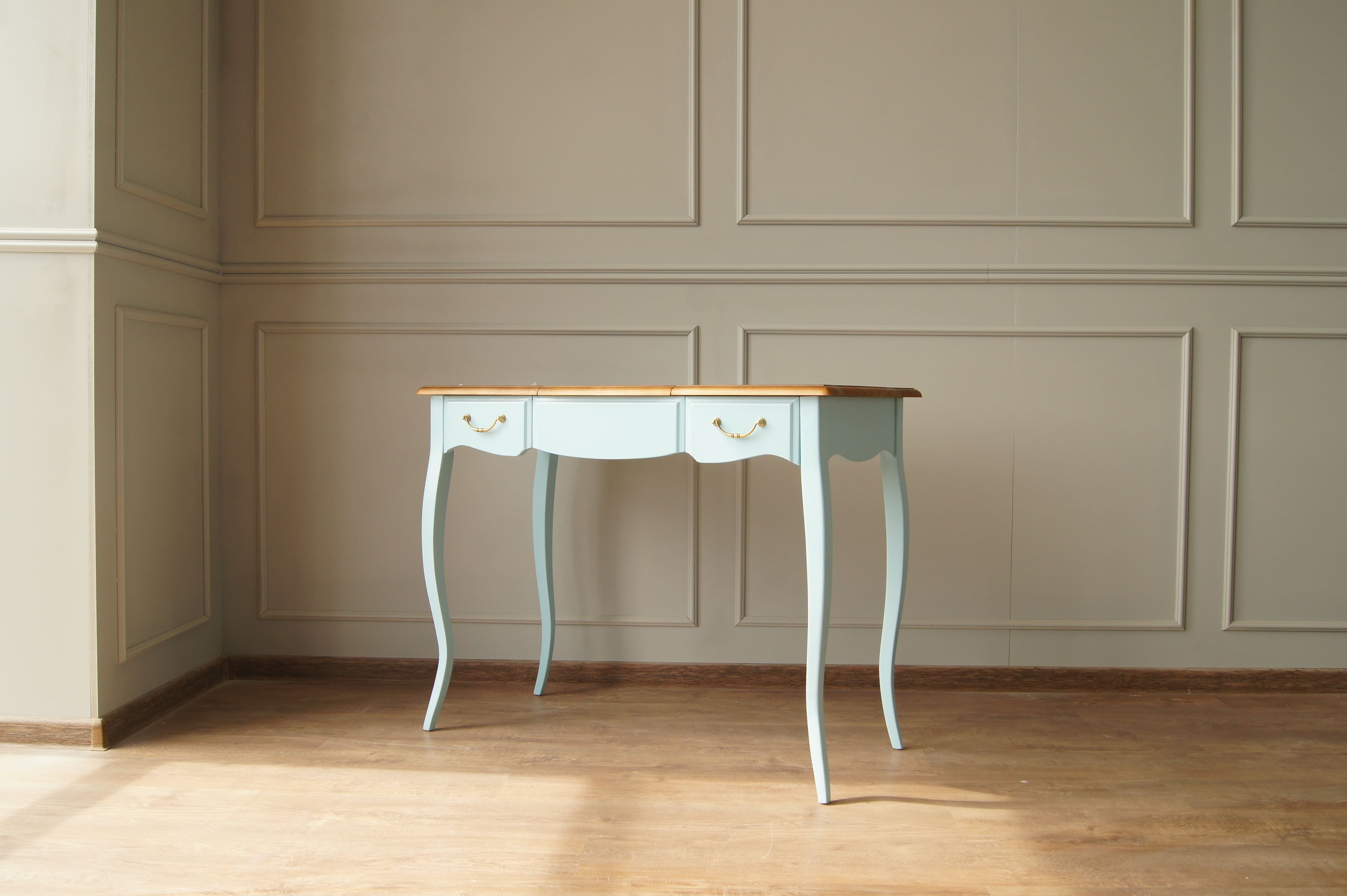 Туалетный стол с ящиками "Leontina Blue"