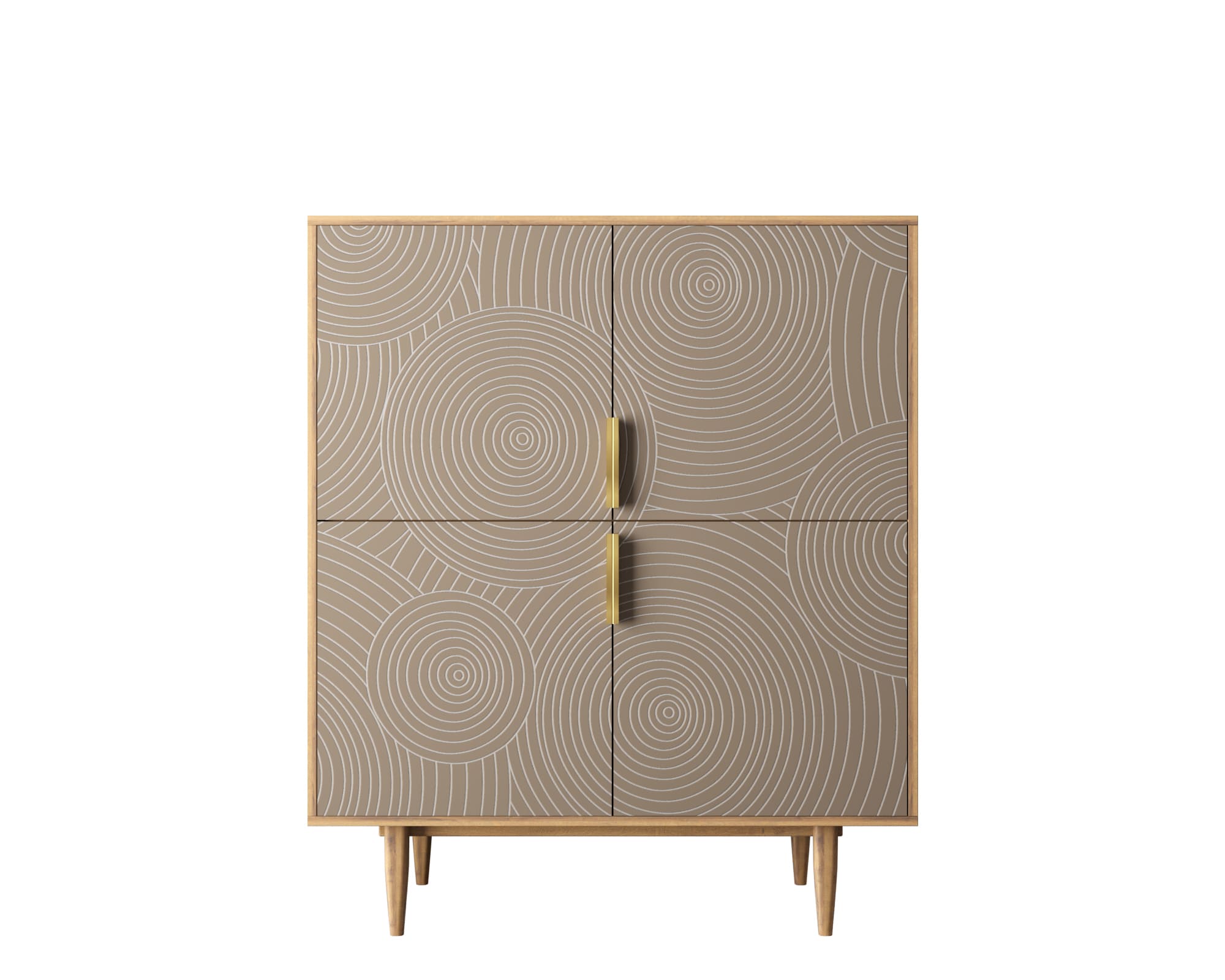 Большой комод с четырьмя дверками "Line" R19