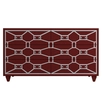 Бордовый комод массив «Emerald» 6 ящиков