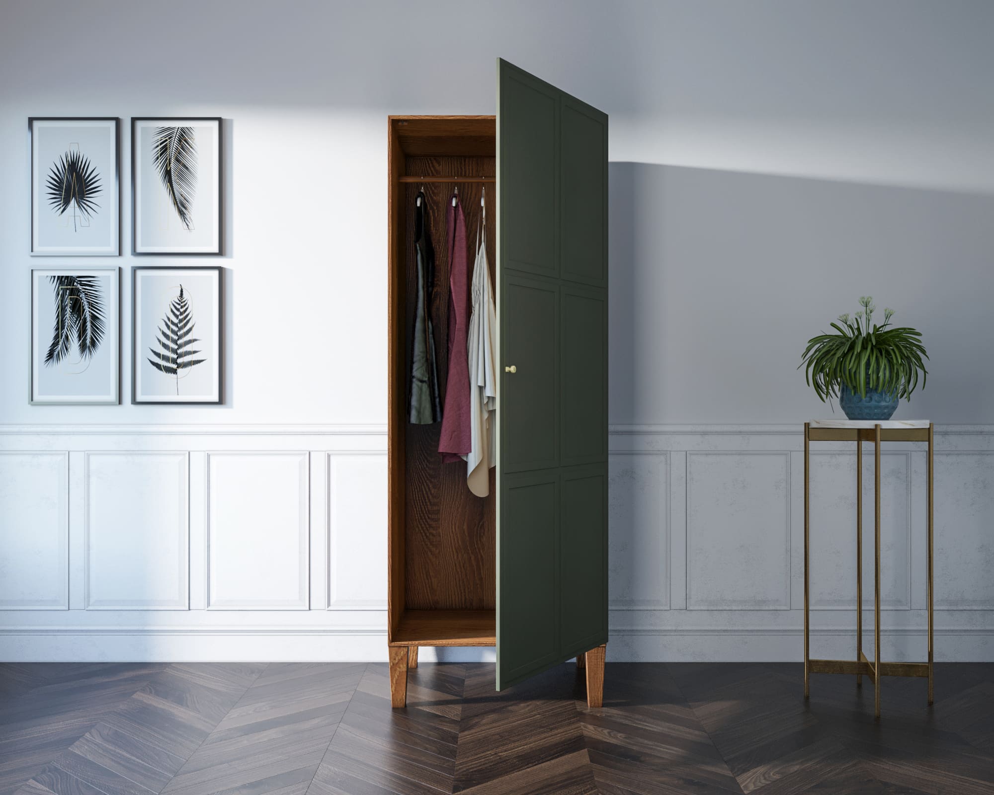 Шкаф массив "Andersen" одностворчатый