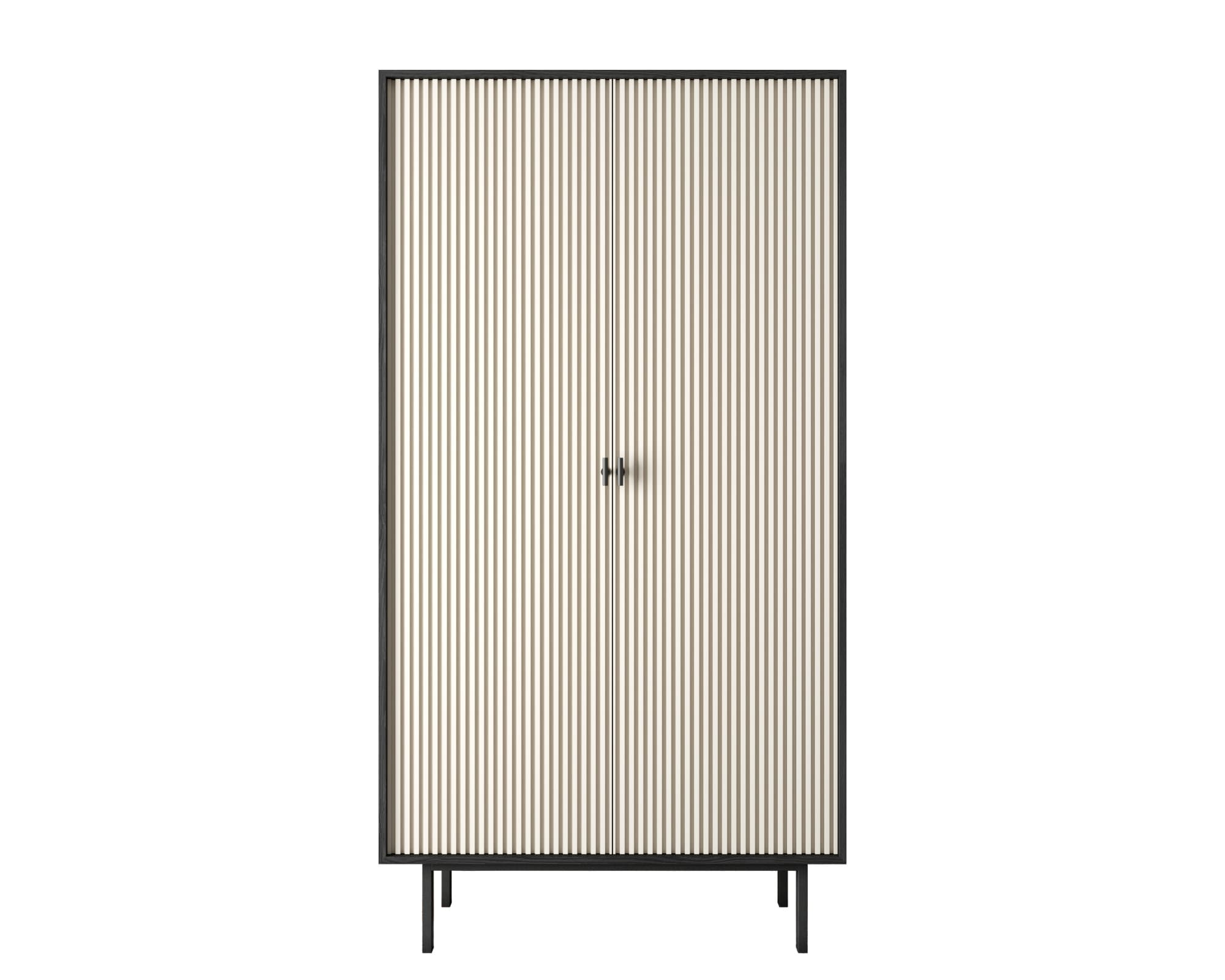 Шкаф двухдверный "Emerson" арт EM091/milky/L