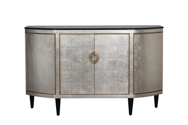 ART-N2911-S Комод серебристый с каменн.столешницей 