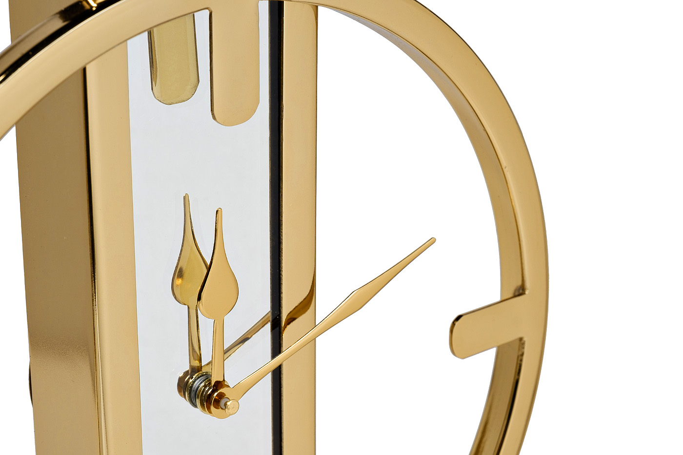 79MAL-5792 Часы настольные зеркальные цвет золото H40см