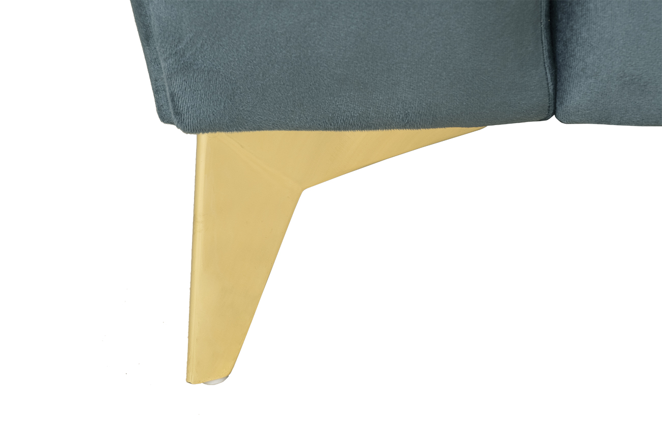 Кресло Annette велюр бирюзовый Colt1004 130*100*92см