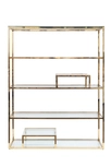 GY-SH8005GOLD  Стеллаж стекло прозр./золото 