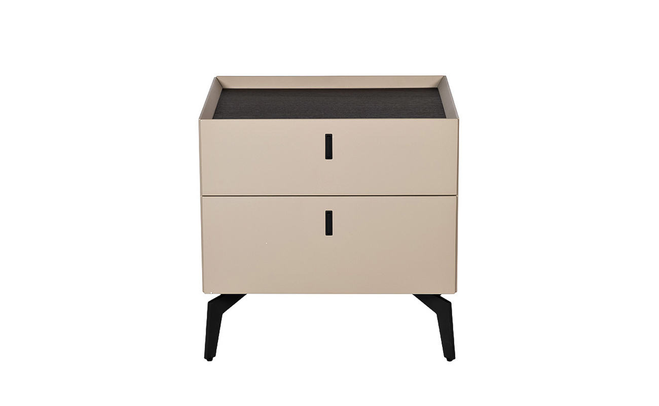 77IP-NS817/1 Тумбочка с двумя ящиками светлая