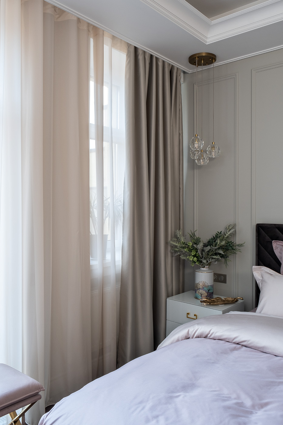 Портьера широкая без подклада блэкаут 283107