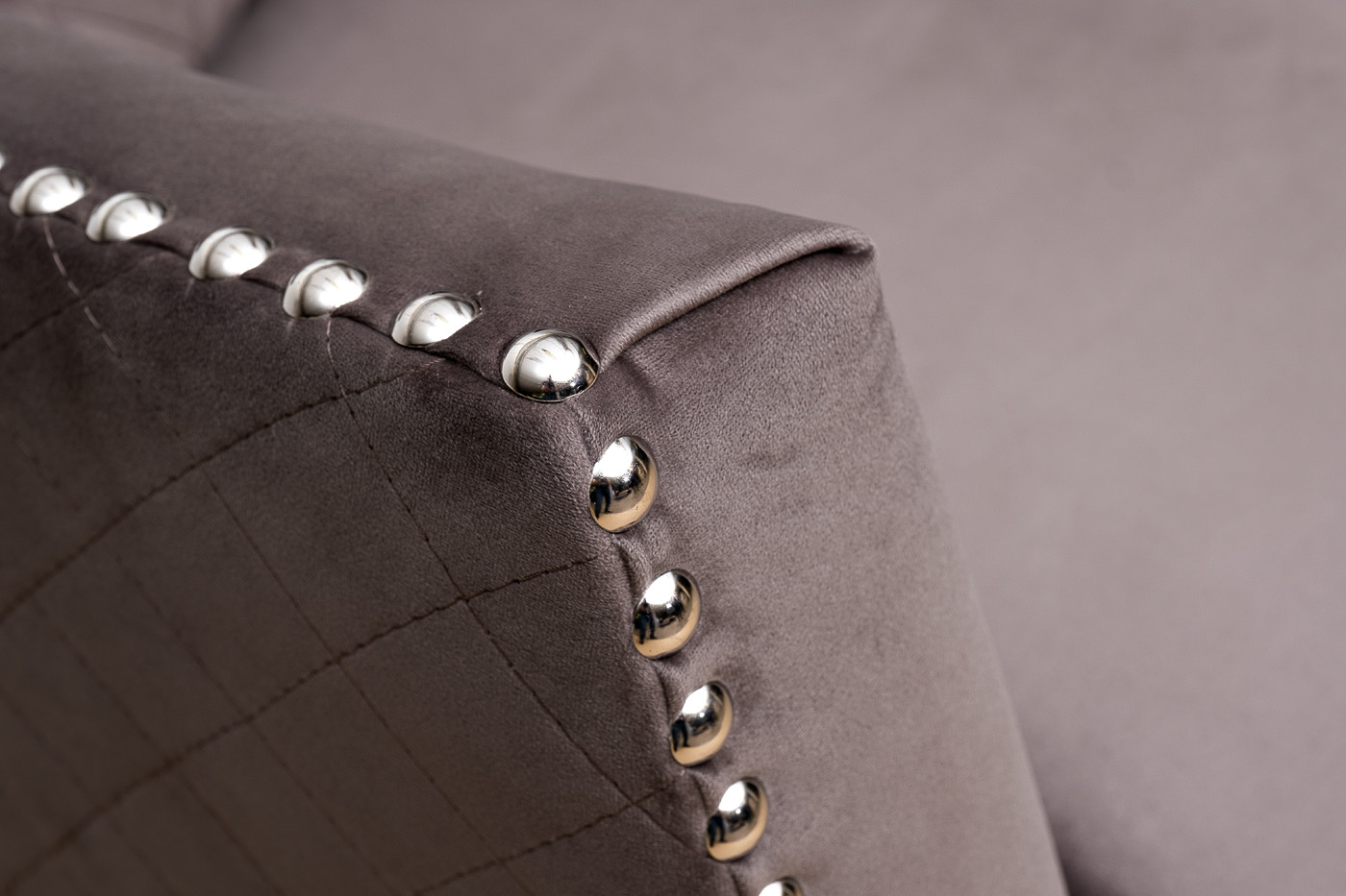 Диван Sorrento 230M трехместный раскладной, велюр серый Colt017