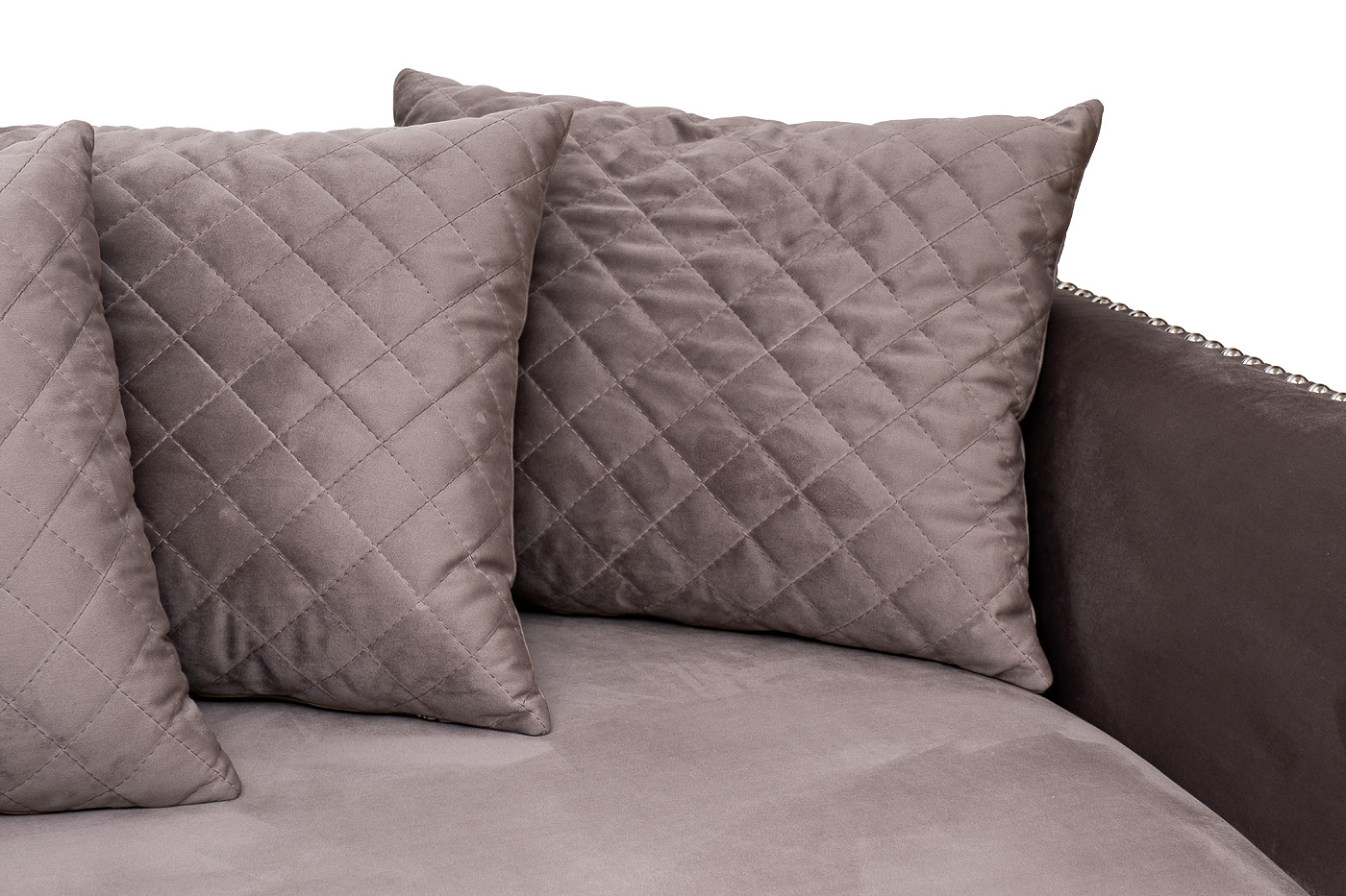 Диван Sorrento 230M трехместный раскладной, велюр серый Colt017