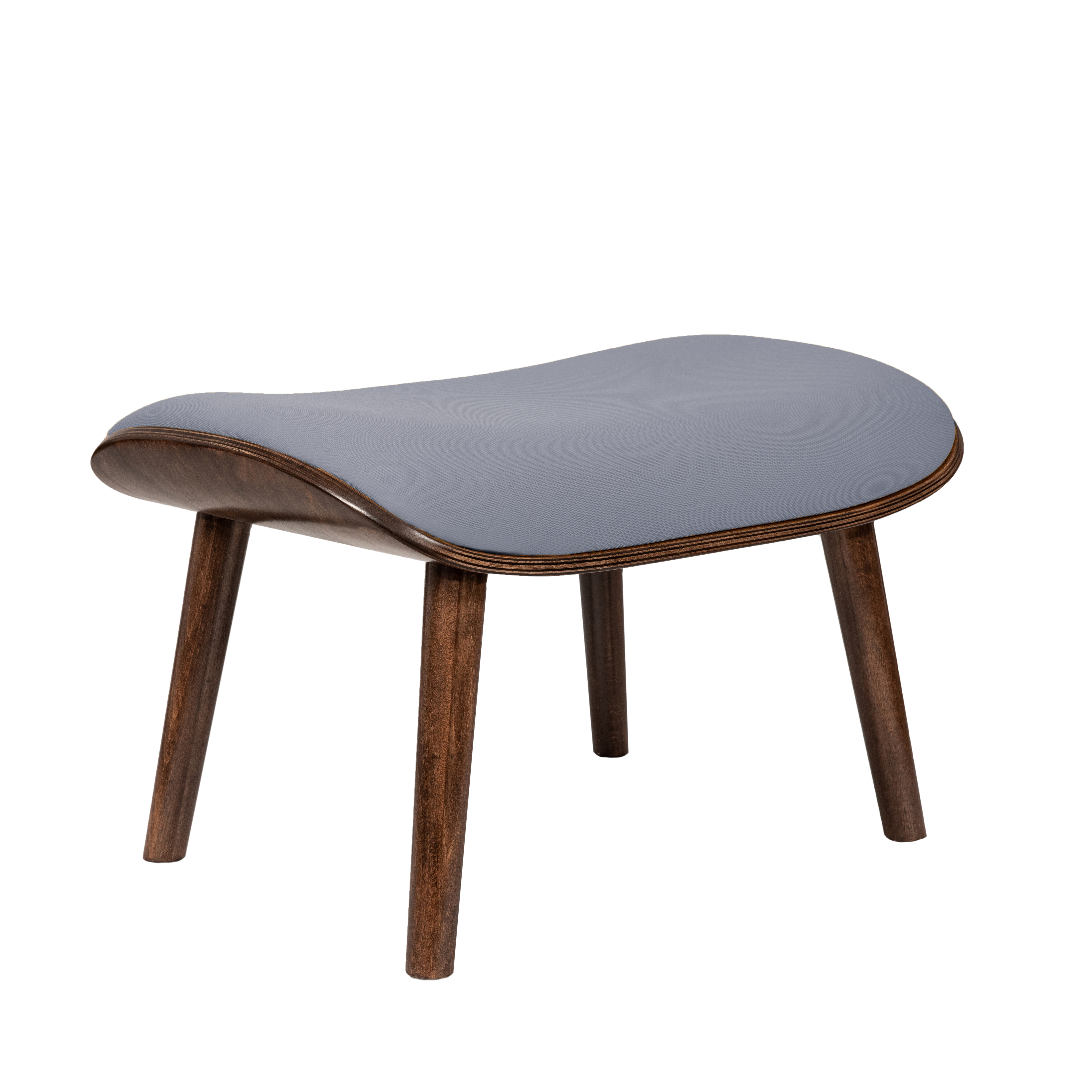 пуф Конда Фреш 12 светло-серый каркас Орех