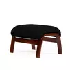 Пуф  Альваро   Экокожа черный каркас  Венге структура