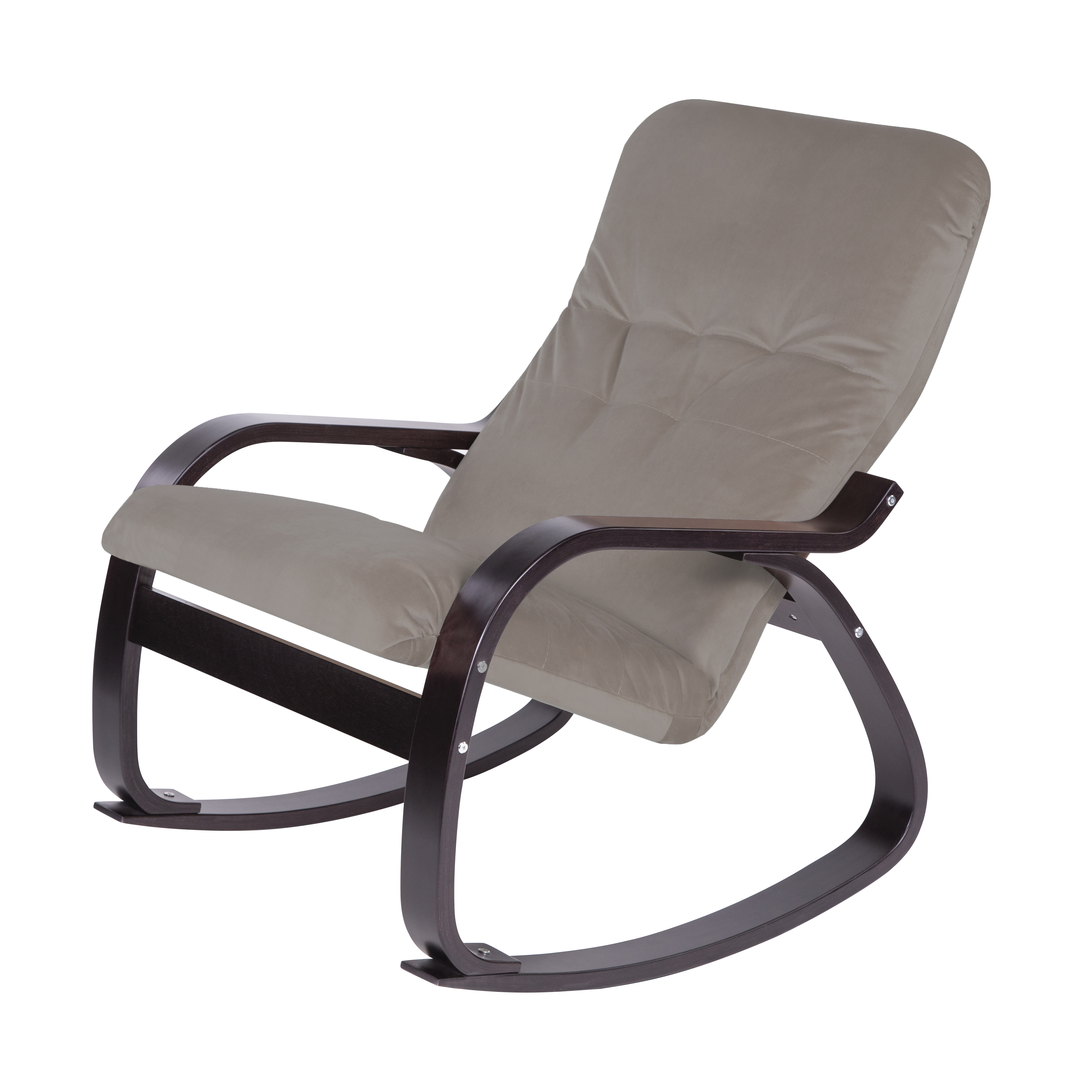 кресло-качалка Сайма фреш 04 бежевый каркас Орех