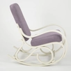  Кресло-качалка Муза  фреш 16 лавандовый каркас  Белый