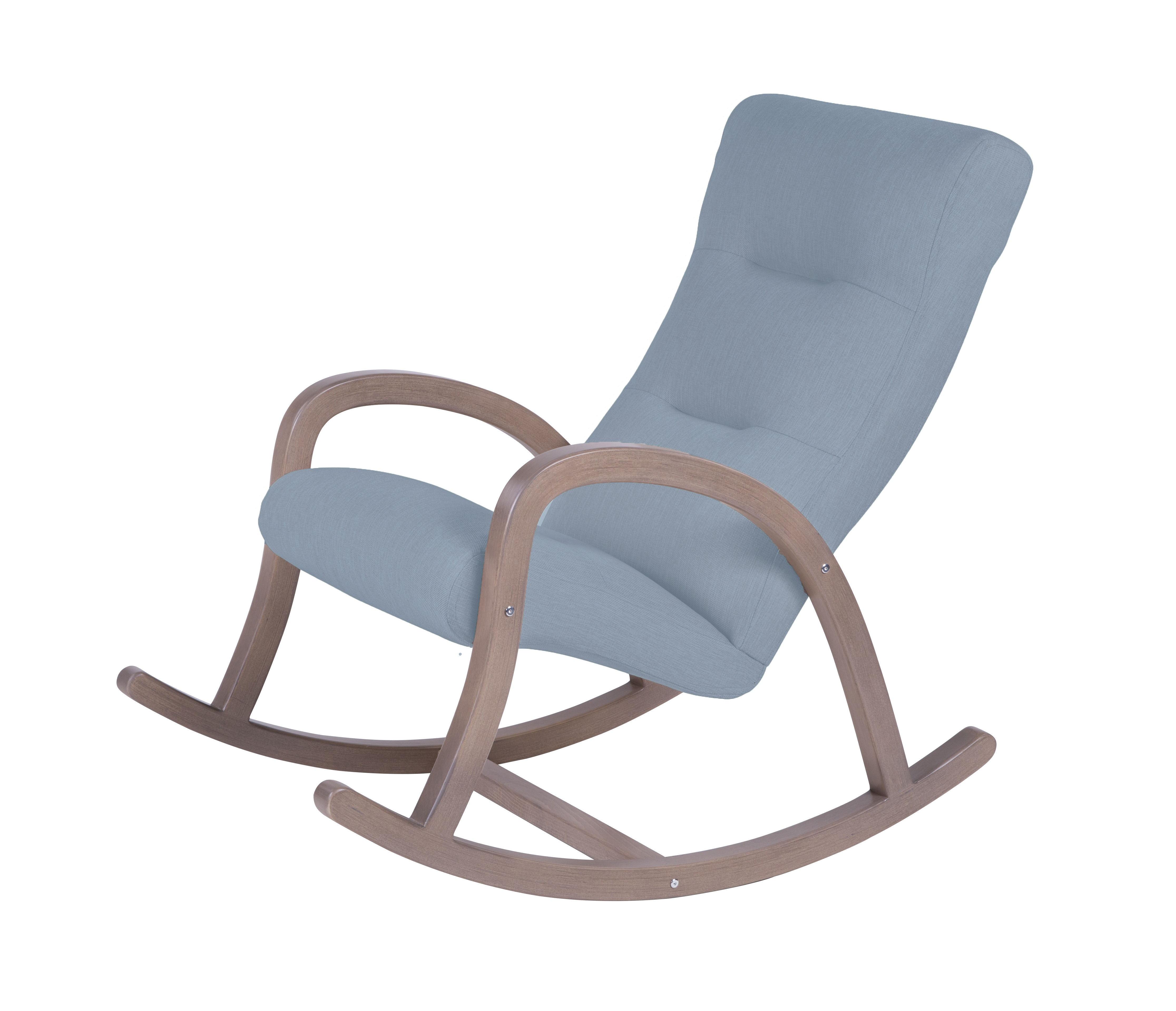 кресло-качалка Камея фреш 11 голубой каркас Шимо