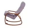  Кресло -качалка Гарвента  фреш 16 лавандовый каркас  Вишня