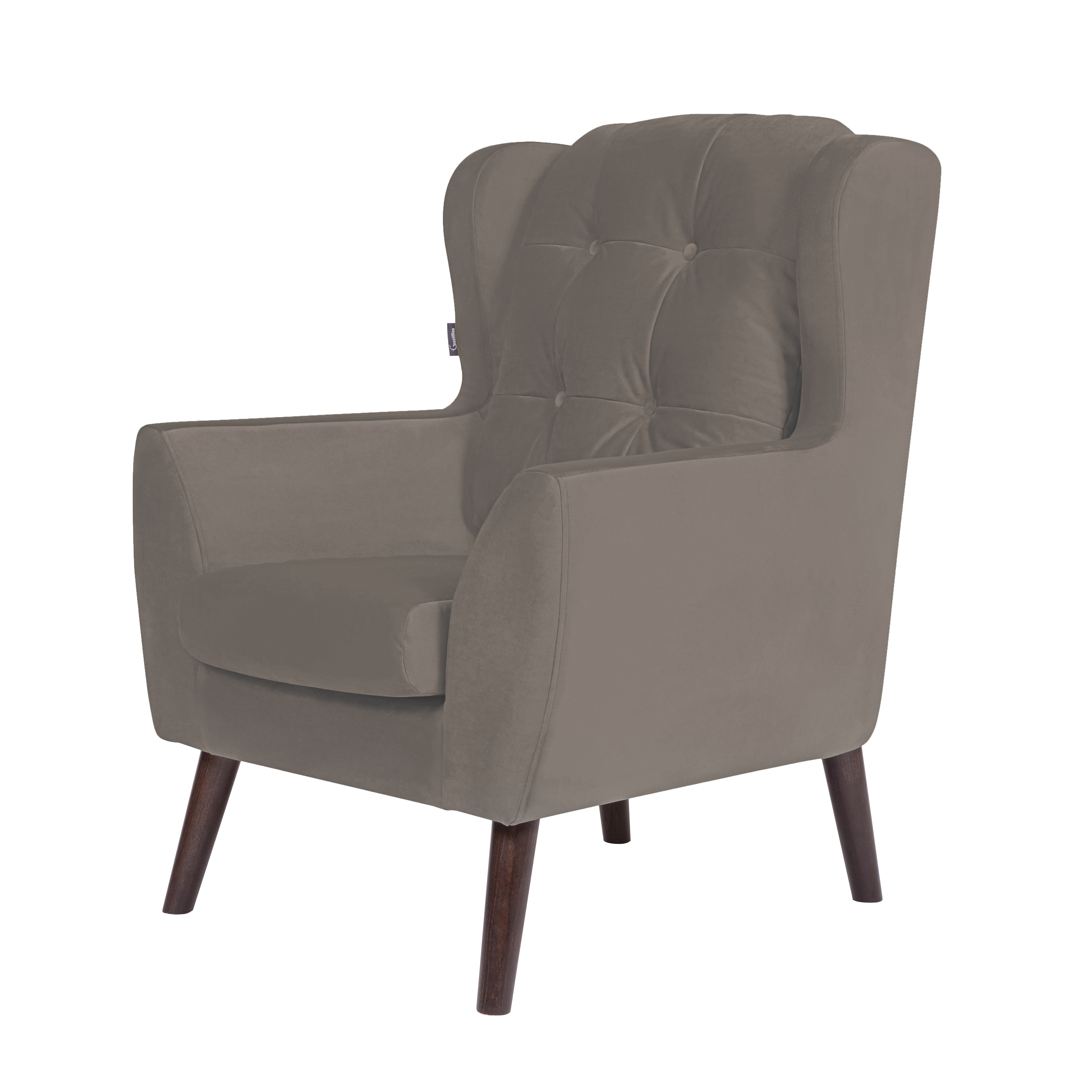 кресло Гермес фреш 04 бежевый каркас Орех