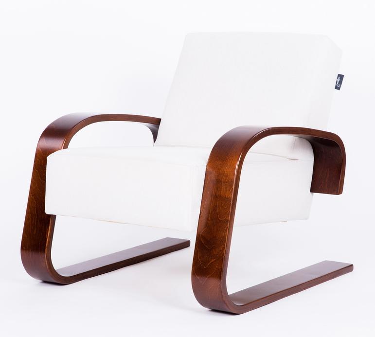 кресло Рица Гардения каркас Вишня