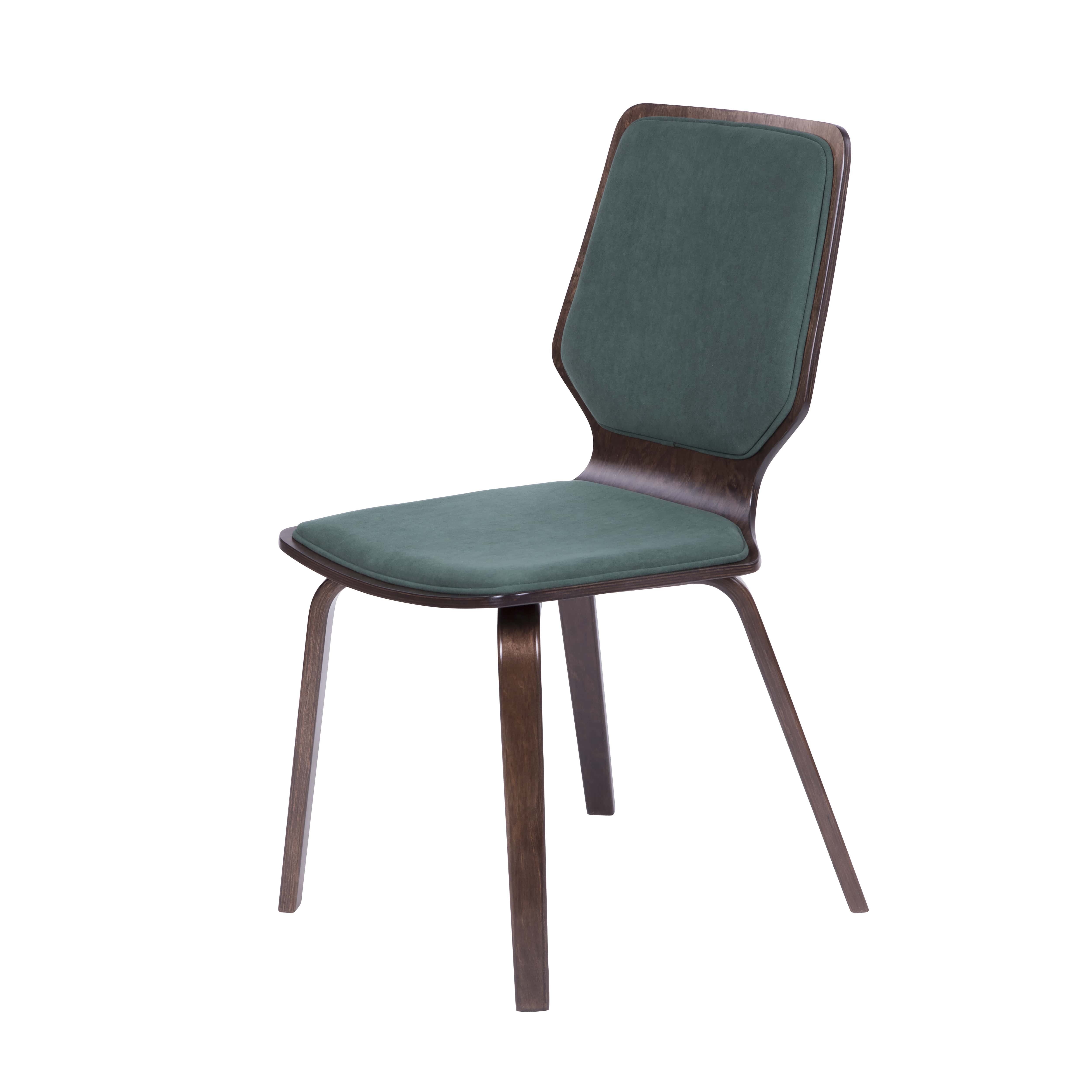 стул Бертран Малахит каркас Орех