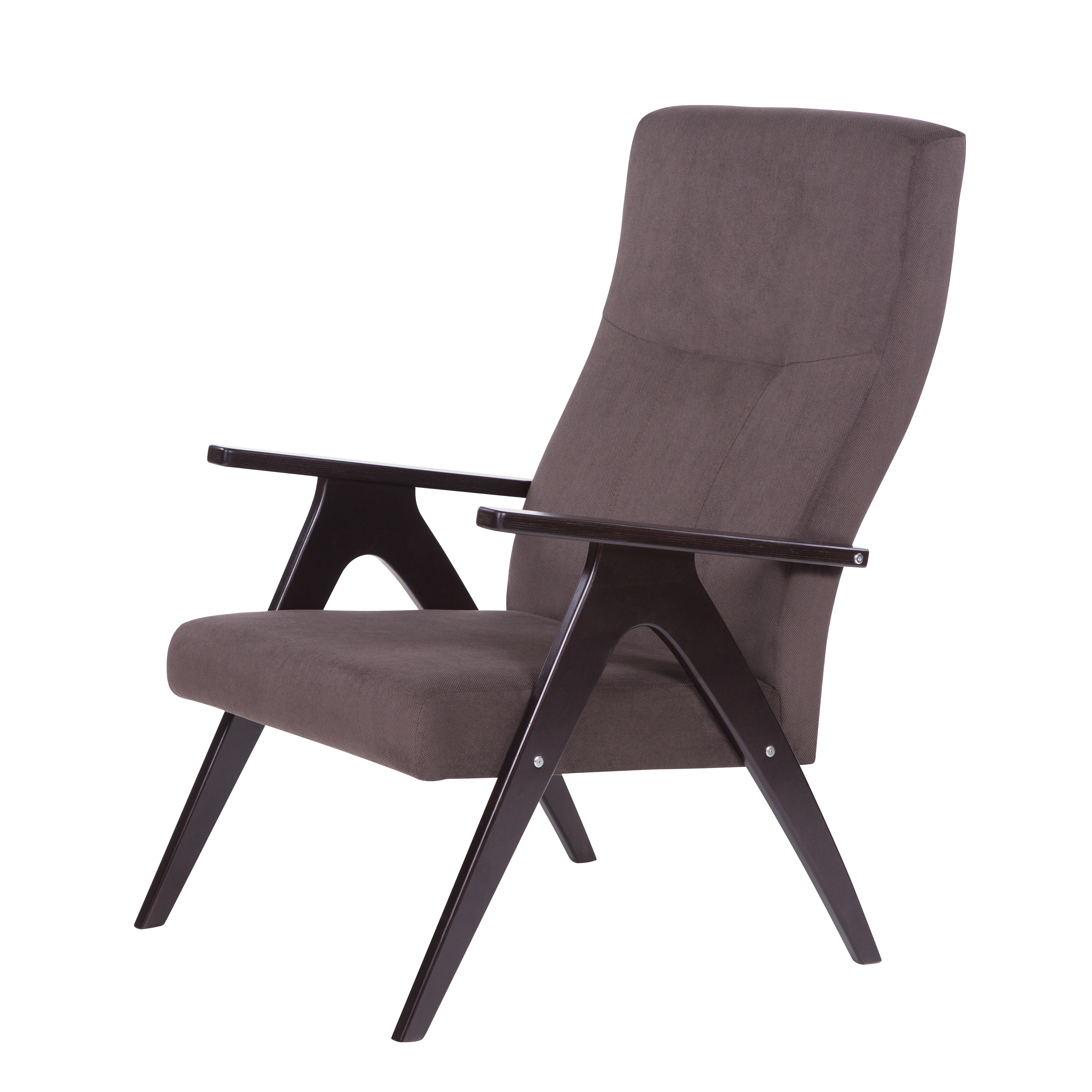 кресло Оскар Грей браун каркас Венге структура