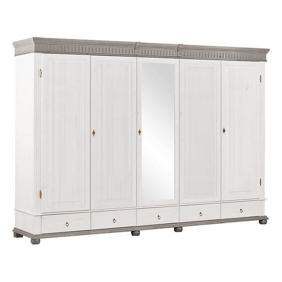 Шкаф "Хельсинки" 5SP-M (серый)