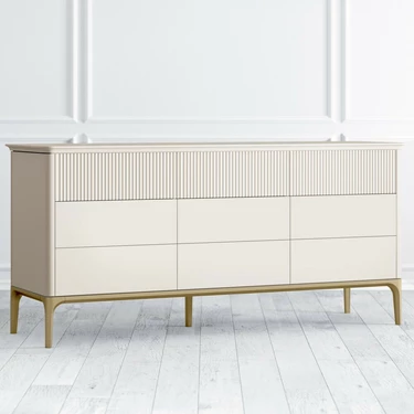 Комод большой с ящиками белый PrG07NTC