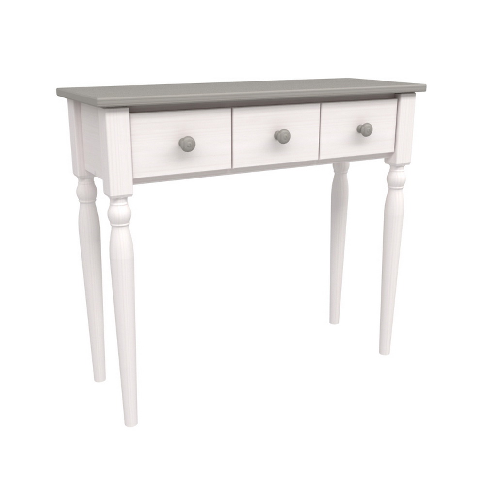 Стол туалетный Консолеа со стулом Форест (белый/серый)