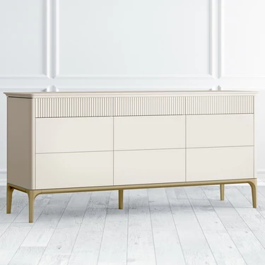 Комод белый с ящиками большой PrG07NTB