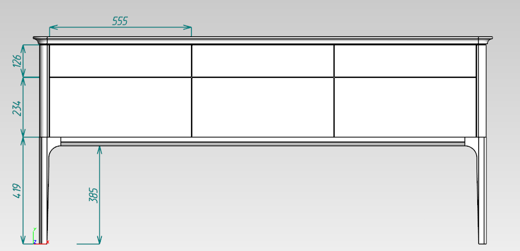 Консоль большая Pr009AT-bosco
