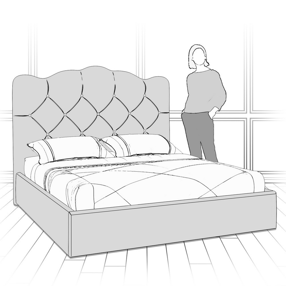 Кровать с подъемным механизмом K70-1400-B15