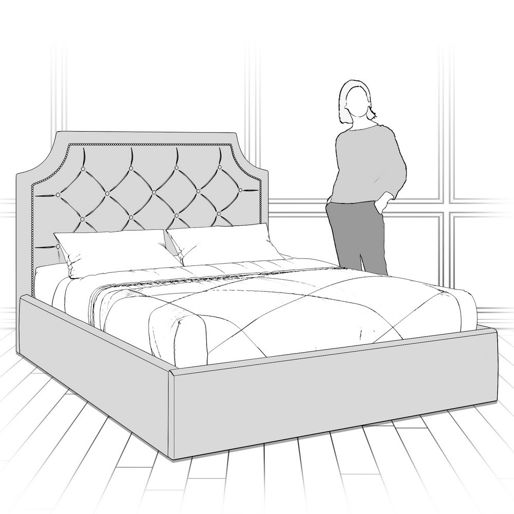 Кровать с подъемным механизмом K09Y-1600-N-B01