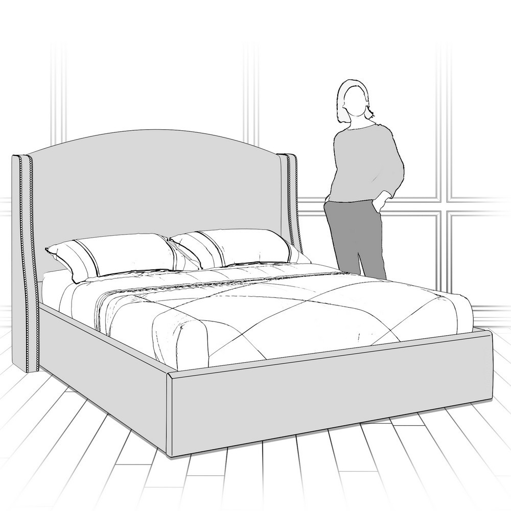 Кровать с подъемным механизмом K10-1400-N-B08