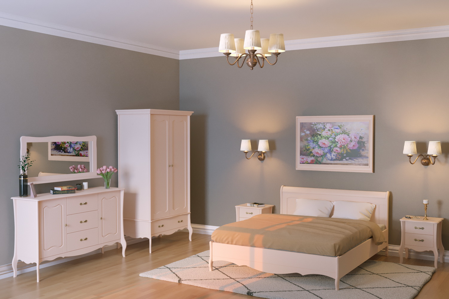 Кровать ЛеБо 1800х2000 без изножья массив