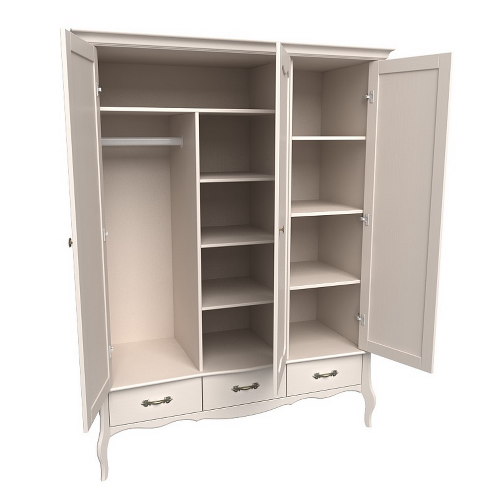 Шкаф ЛеБо 3-дверный с глухими дверями